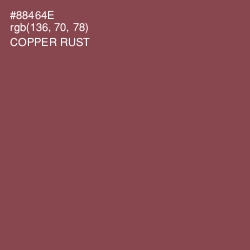 #88464E - Copper Rust Color Image